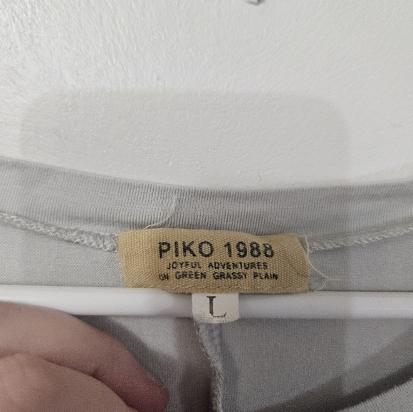 Piko 1988 Light Gray Long Sleeve Dress With Pockets! - Picture 2 of 4